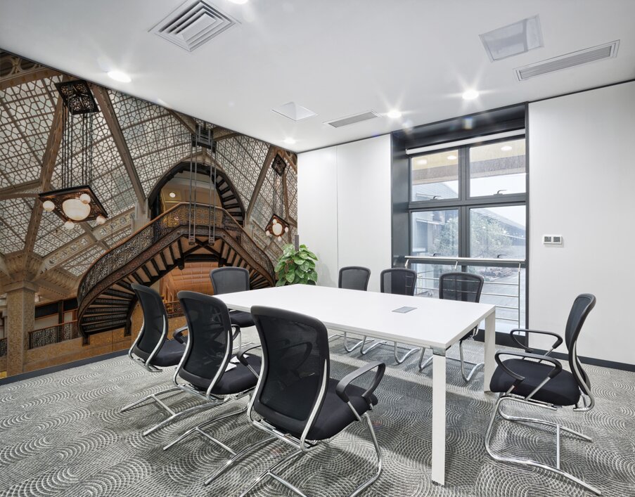 Light Court Grand Staircase Wall Printing