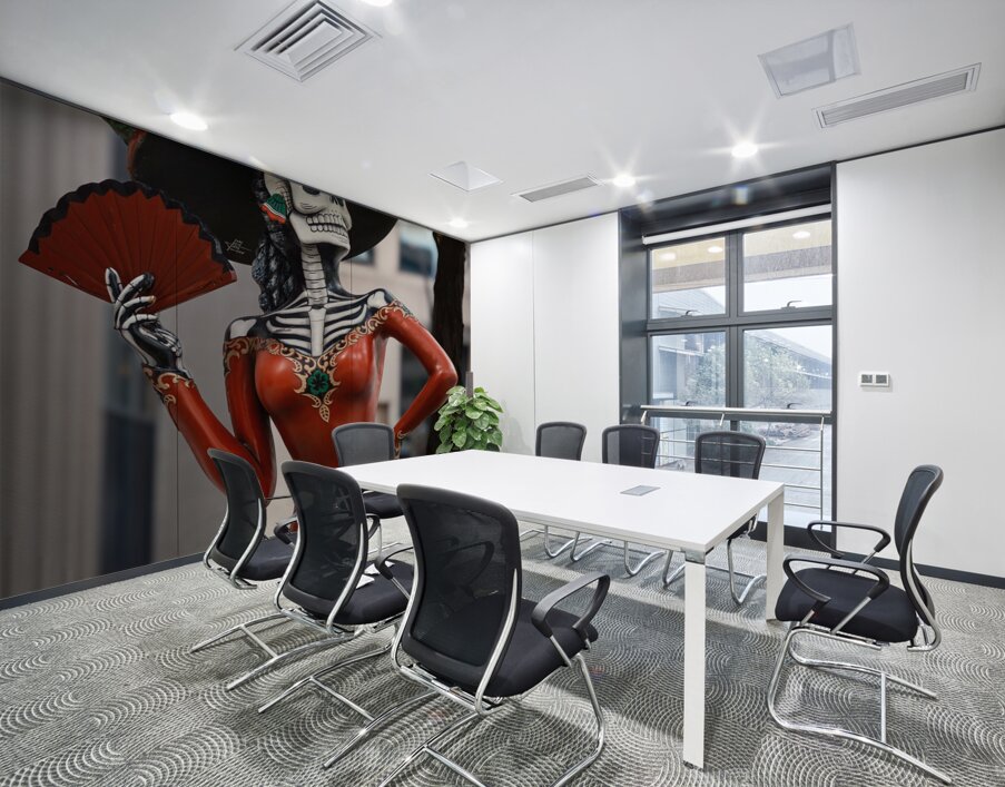 Chicago Catrina Statue Wall Printing