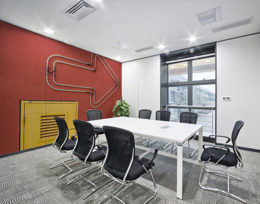 Yellow Door Big Arrow Wall Printing