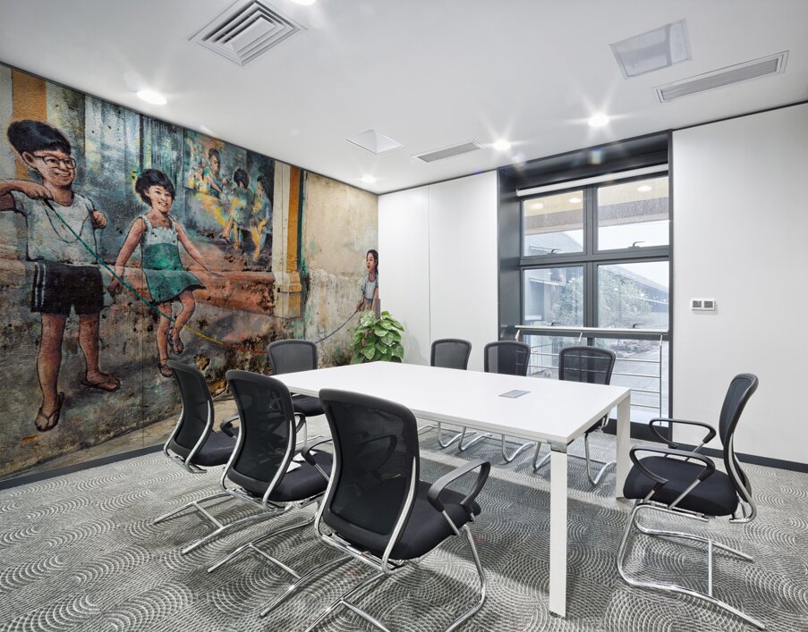 Skipping in Kwai Chai Hong Wall Printing