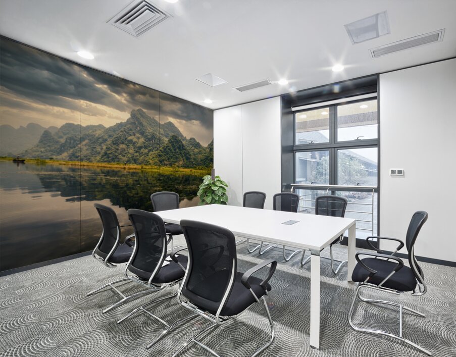 Along the Yen River Wall Printing