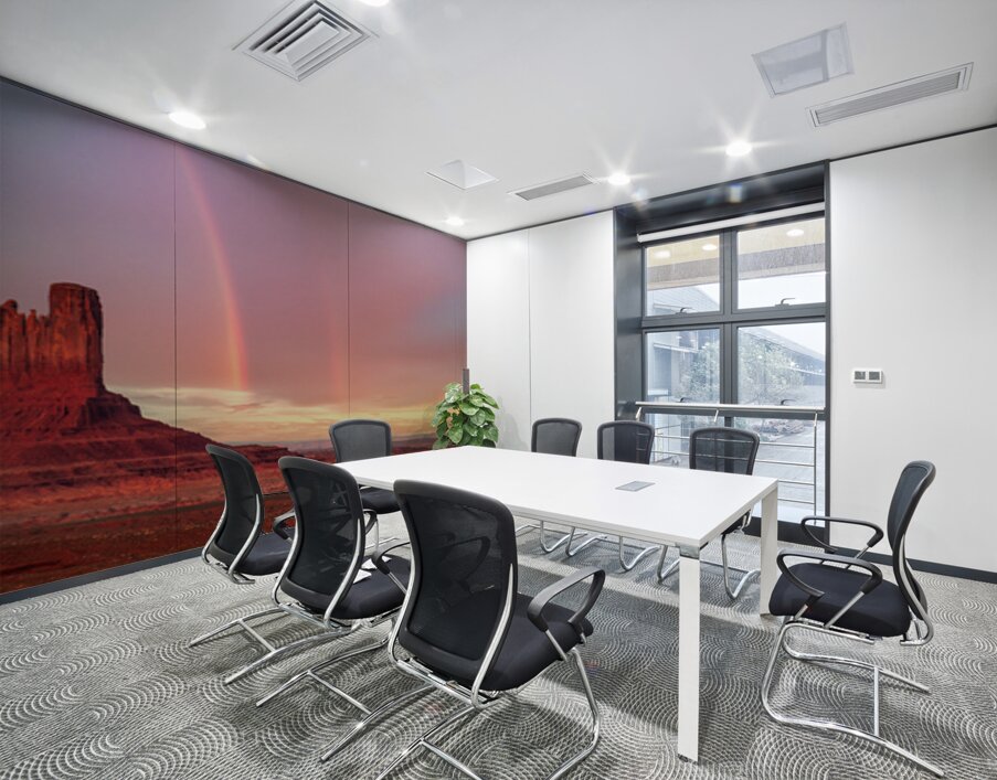 Monument Valley Rainbow Wall Printing