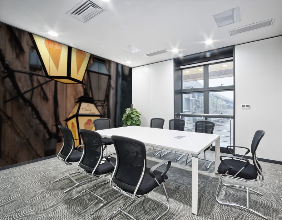 Ice Cream Lamps Wall Printing