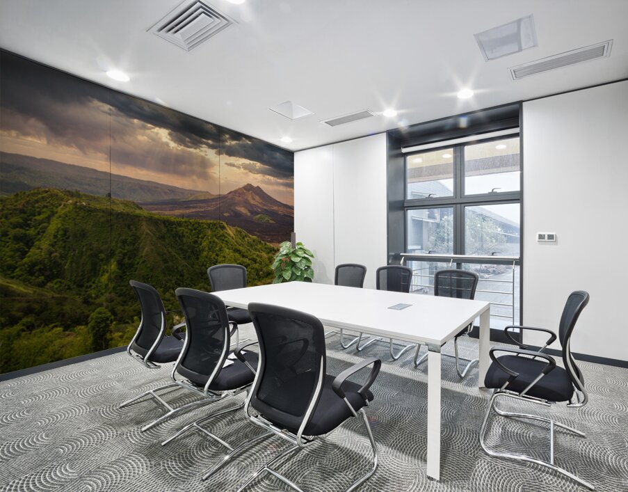 View towards Mount Merapi Wall Printing