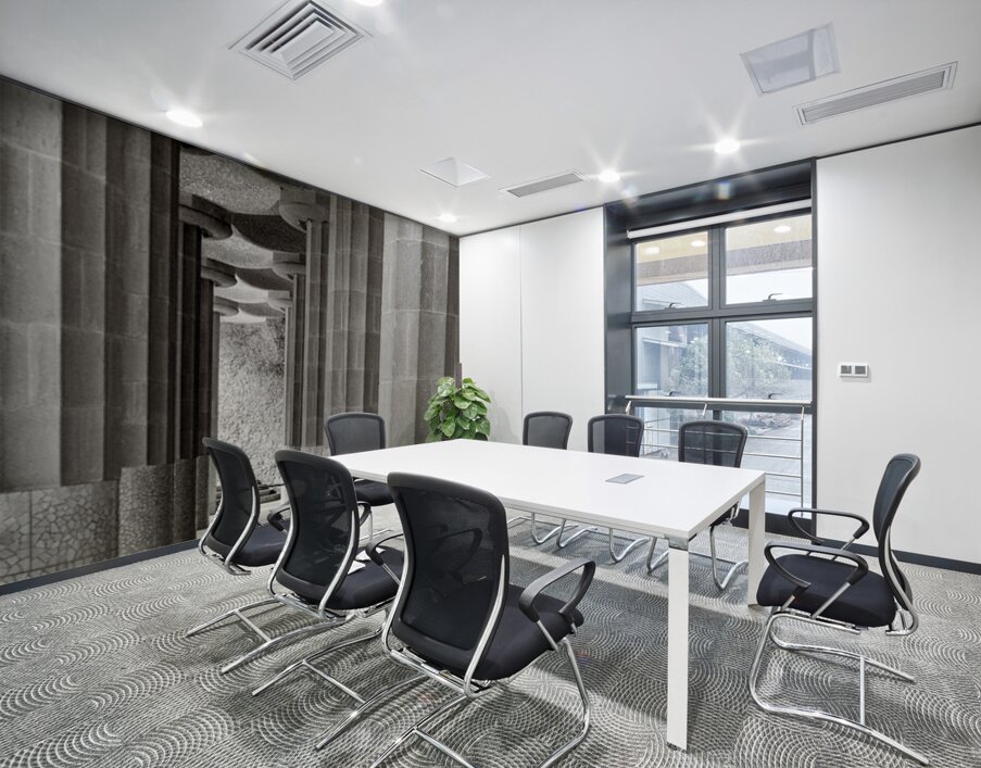 Between Pillars Wall Printing