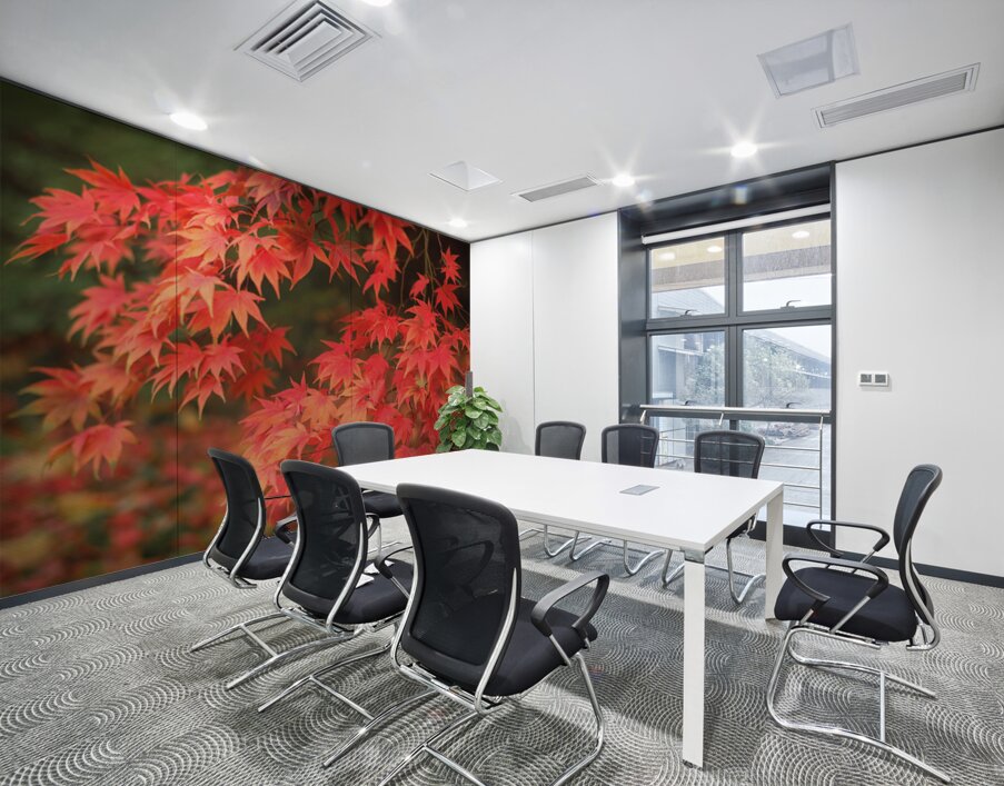 Japanese Red Maple Wall Printing