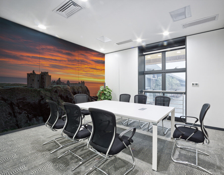 Fire Over Dunnottar Wall Printing