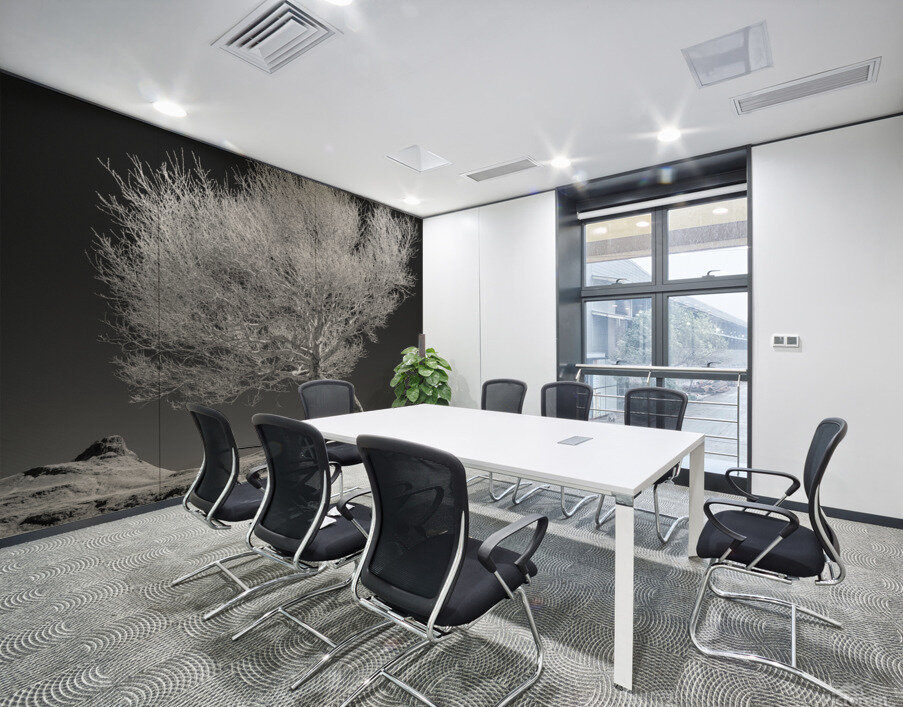 Highland Tree and Peak Wall Printing