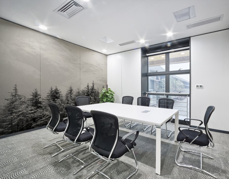 Snowcapped Firs Wall Printing