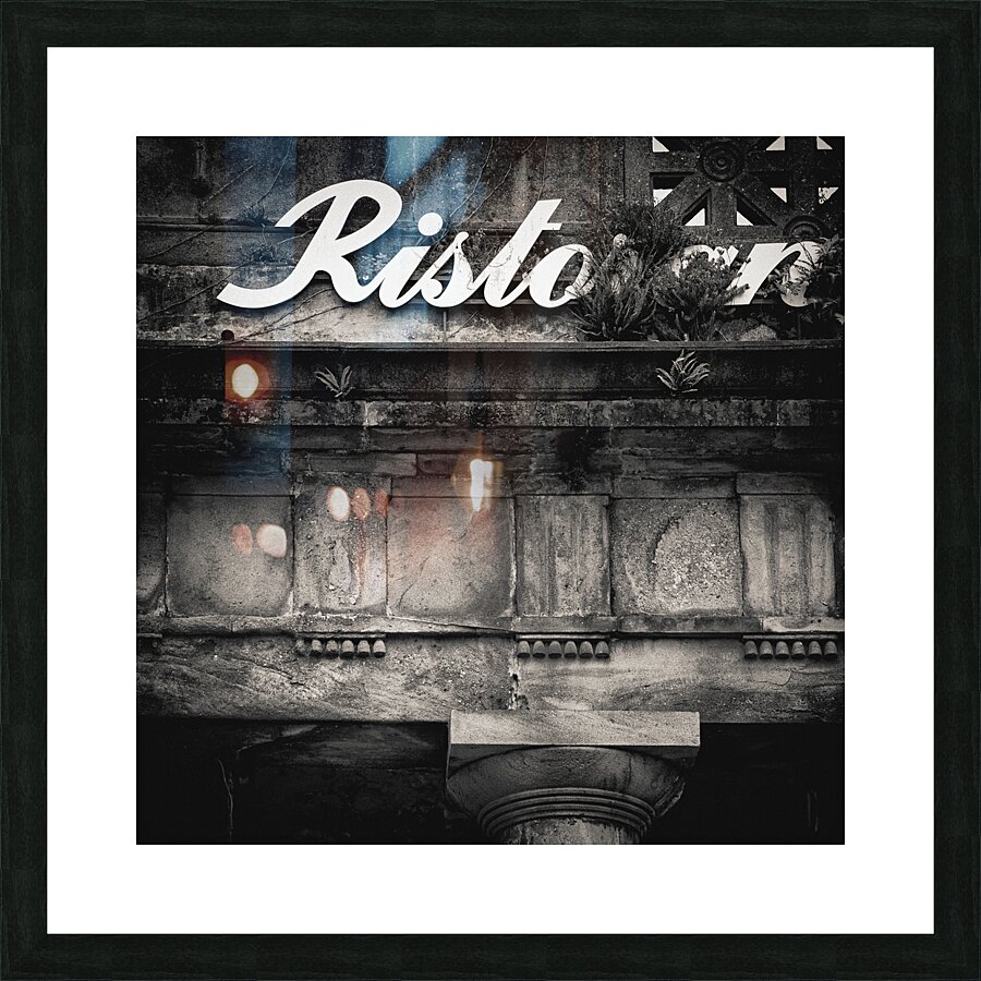 Abandoned Restaurant Picture Frame print