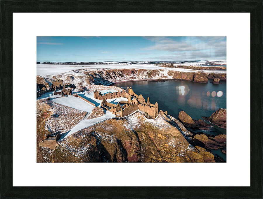 Dunnottar Winter View Picture Frame print