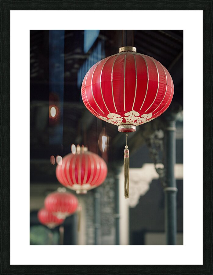 Chinese Lanterns Picture Frame print