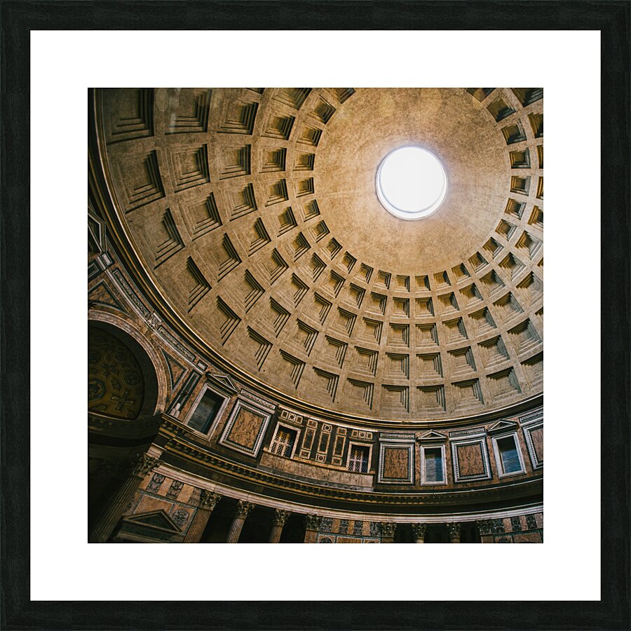Pantheon Dome Oculus Picture Frame print