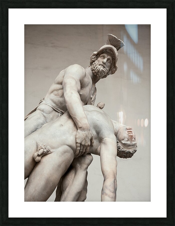 Menelaus Supporting the Body of Patroclus Picture Frame print