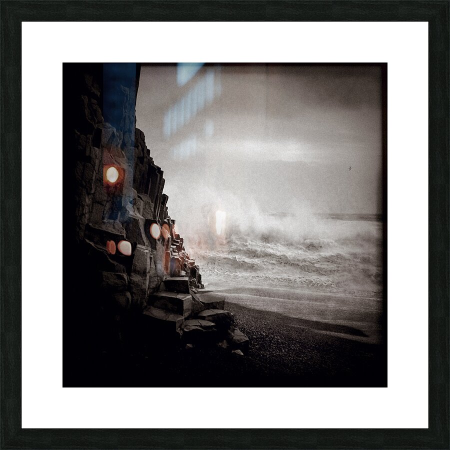 Vik Beach Stormy Sea Picture Frame print