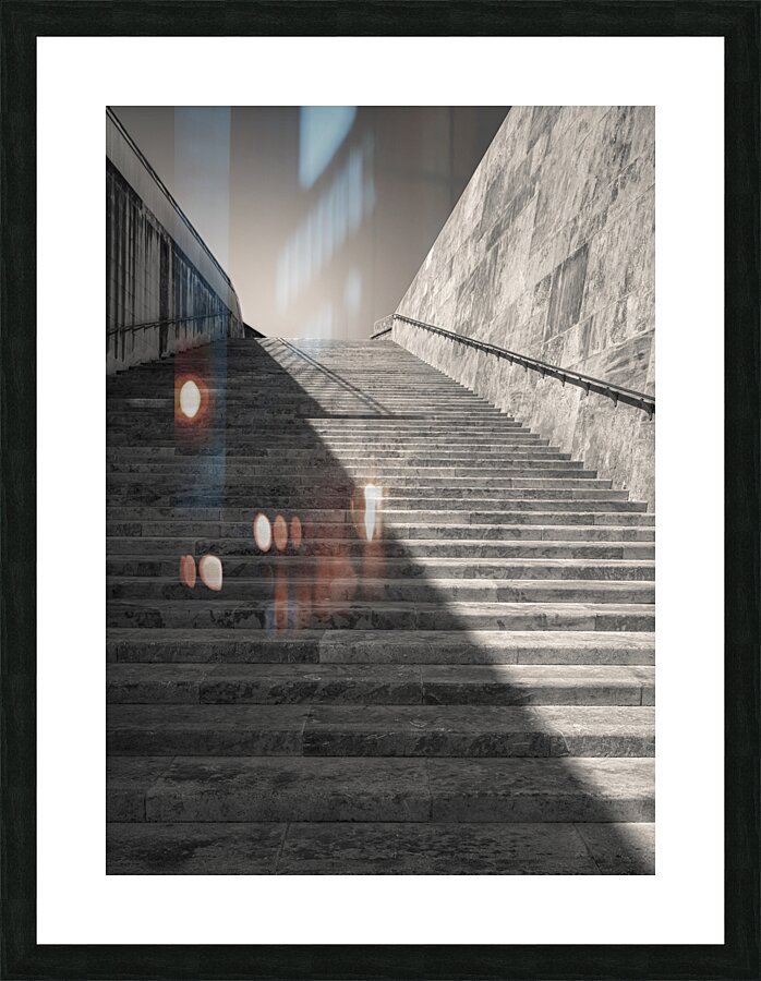 Valletta City Gate Steps Picture Frame print