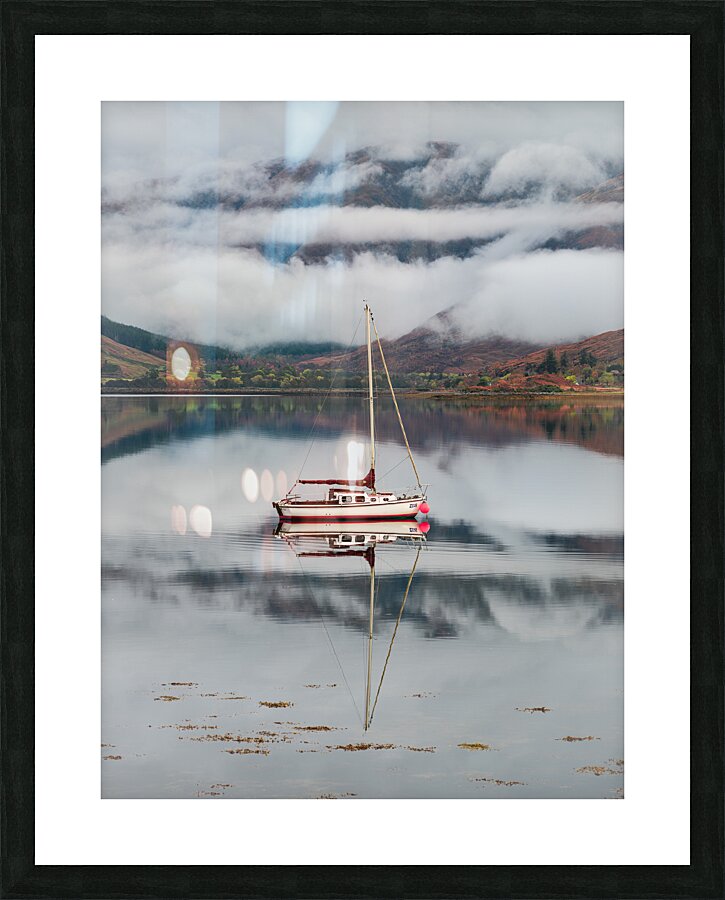 Moored on Loch Duich Picture Frame print