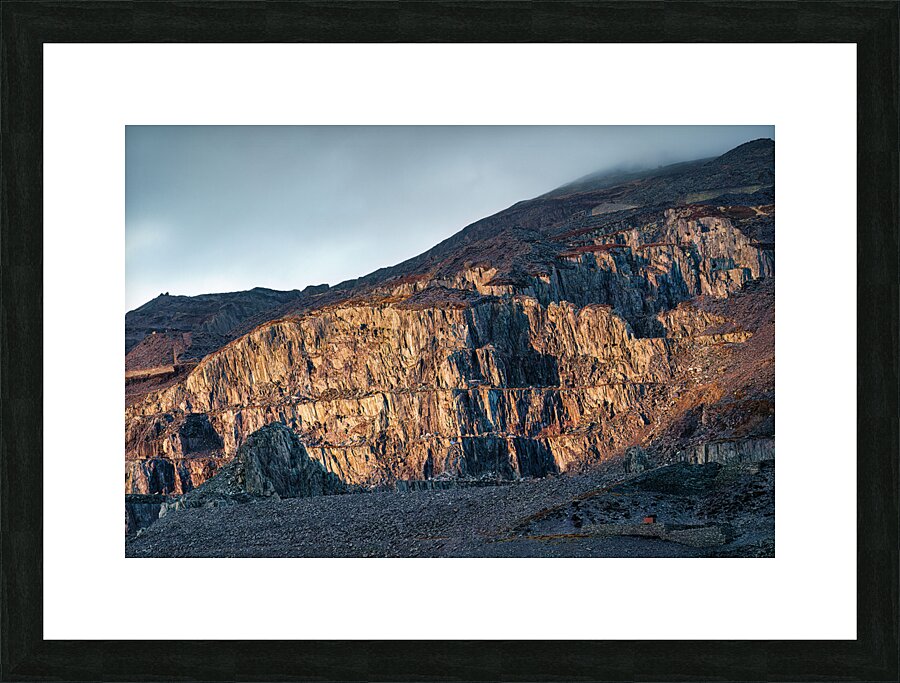 Llanberis Quarry Picture Frame print