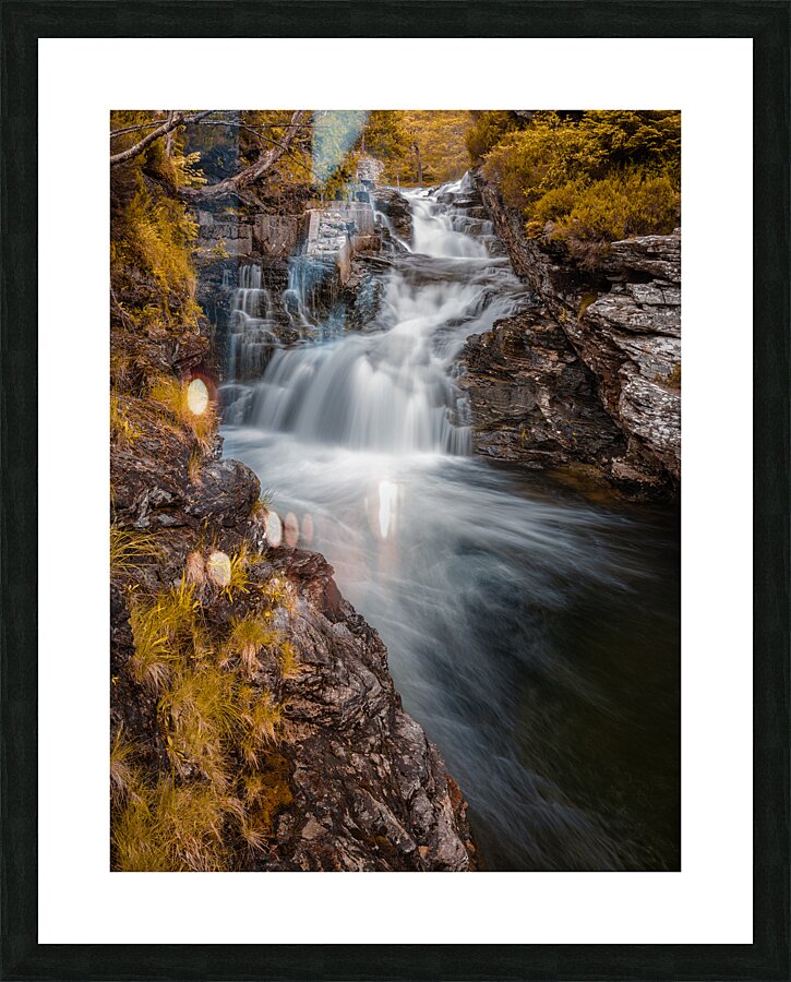 Lui Water Waterfall Picture Frame print