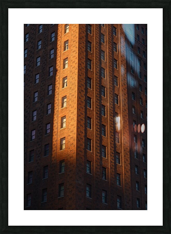 Last Light on the Allerton Hotel Picture Frame print