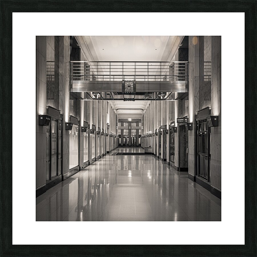 Field Building Interior Picture Frame print