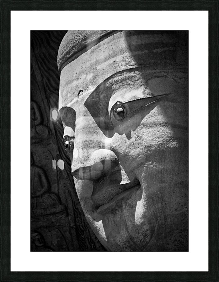 Stone Buddha Picture Frame print