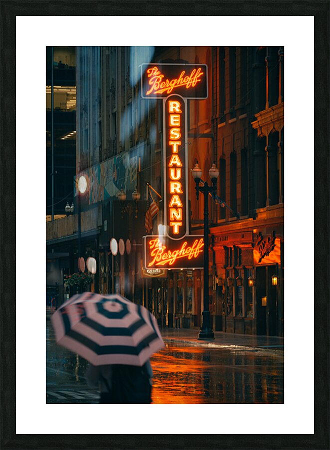Chicago Rain Picture Frame print