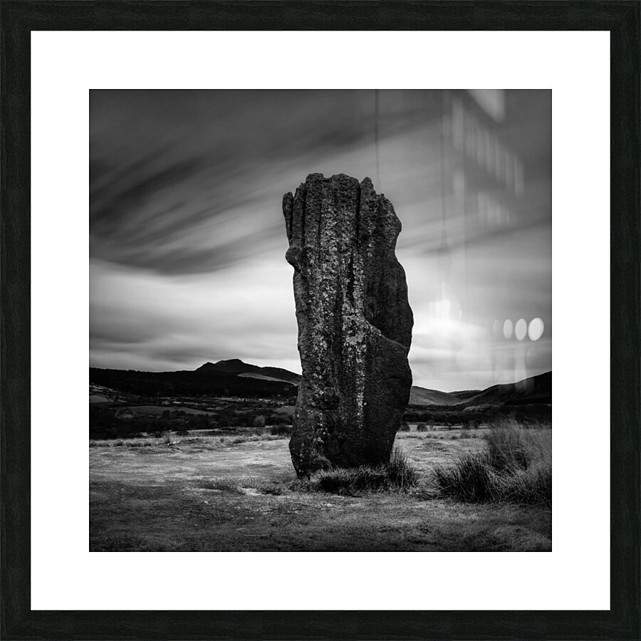 Machrie Moor Standing Stone Picture Frame print