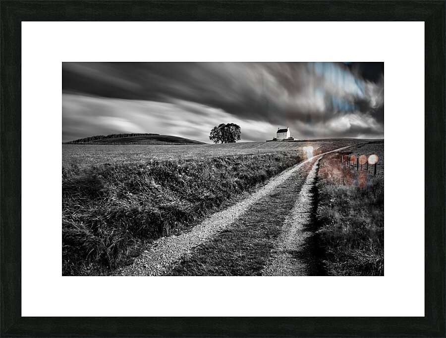 Tracks to Corgarff Castle Picture Frame print