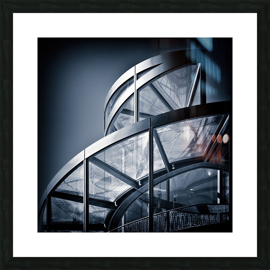 Futuristic Staircase Picture Frame print