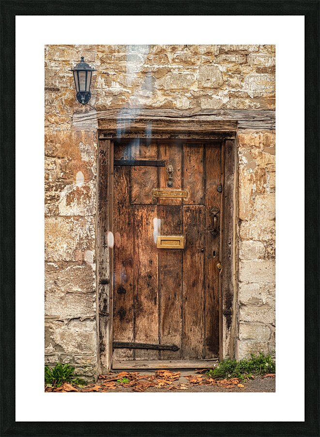 Cotswold Cottage Door Picture Frame print