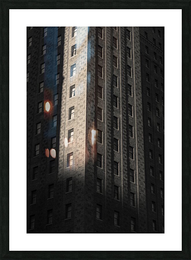 Sunlight on the Allerton Hotel Picture Frame print