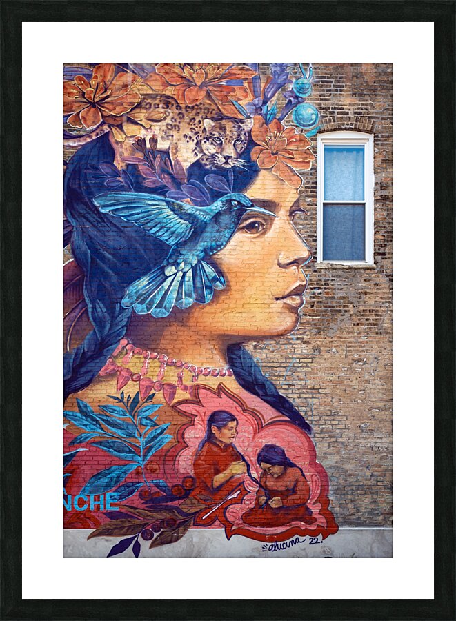 La Malinche Wall Mural Picture Frame print