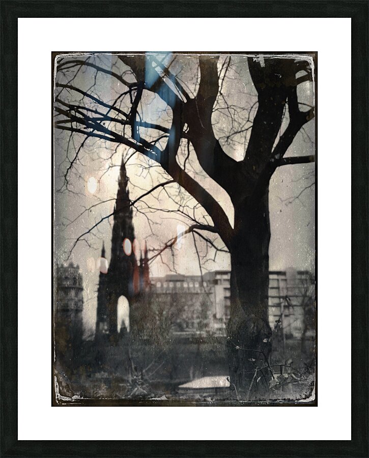 Scott Monument Silhouette Picture Frame print