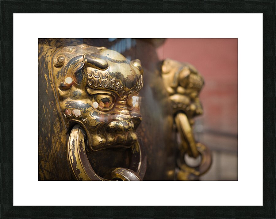 Cauldron Lion Picture Frame print