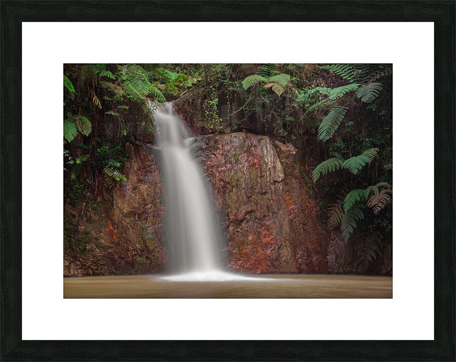 Tropical Waterfall Picture Frame print