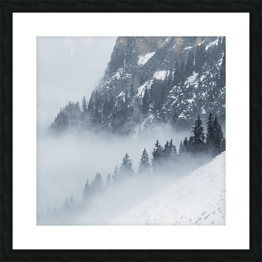 Snowy Day in the Alps Picture Frame print