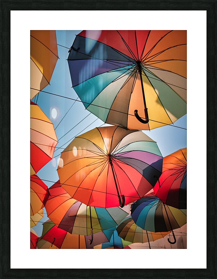 Penang Umbrellas Picture Frame print
