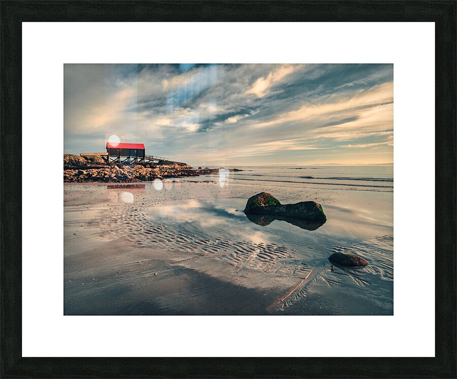 Dunaverty Beach and Lifeboat Station Picture Frame print