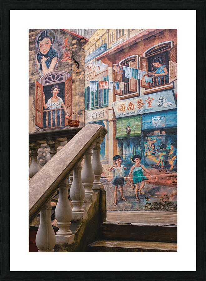 Kwai Chai Hong Mural Picture Frame print