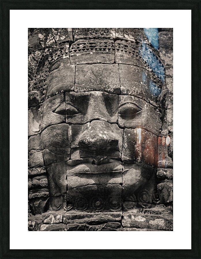 Angkor Statue Picture Frame print
