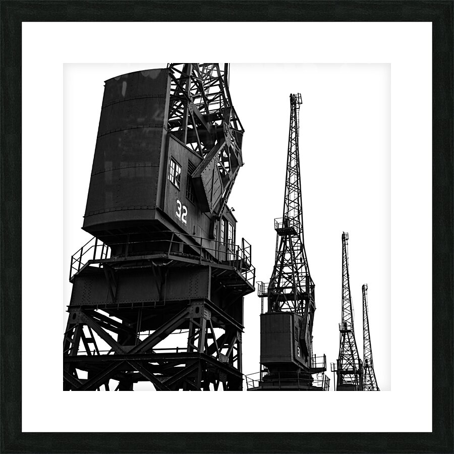 Old Cargo Cranes Impression et Cadre photo