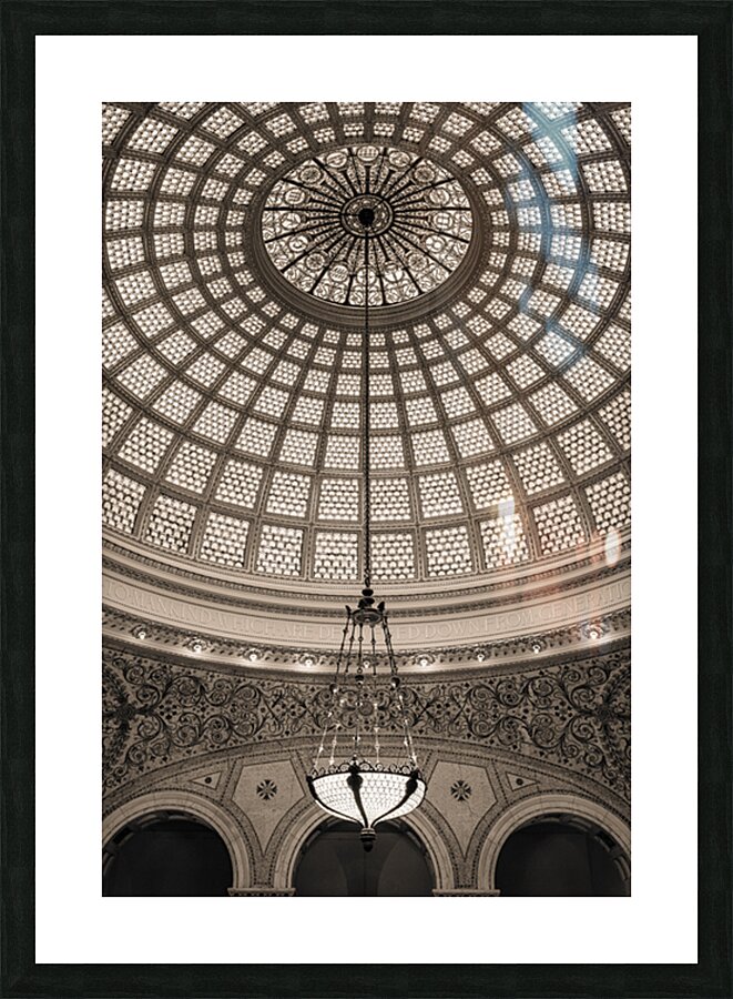 Tiffany Dome Picture Frame print