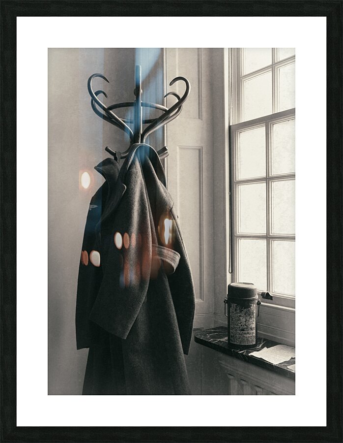 WW2 RAF Greatcoat and Thermos Flask Impression et Cadre photo