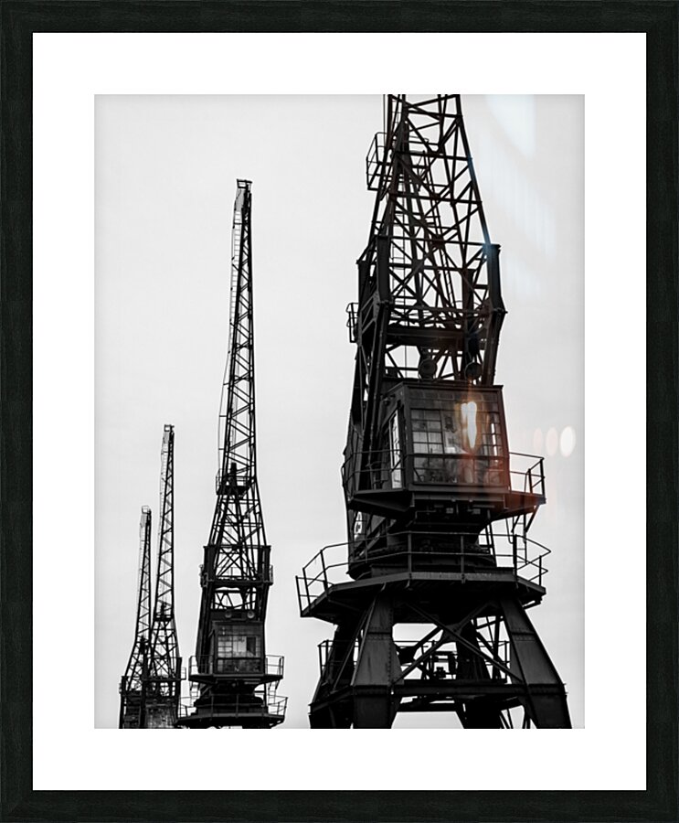 Bristol Cargo Cranes Picture Frame print