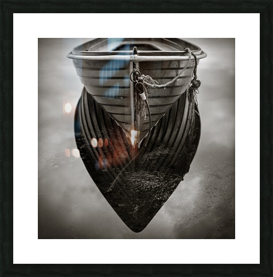 Boat Reflection Picture Frame print