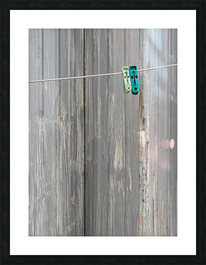 Two Pegs Picture Frame print