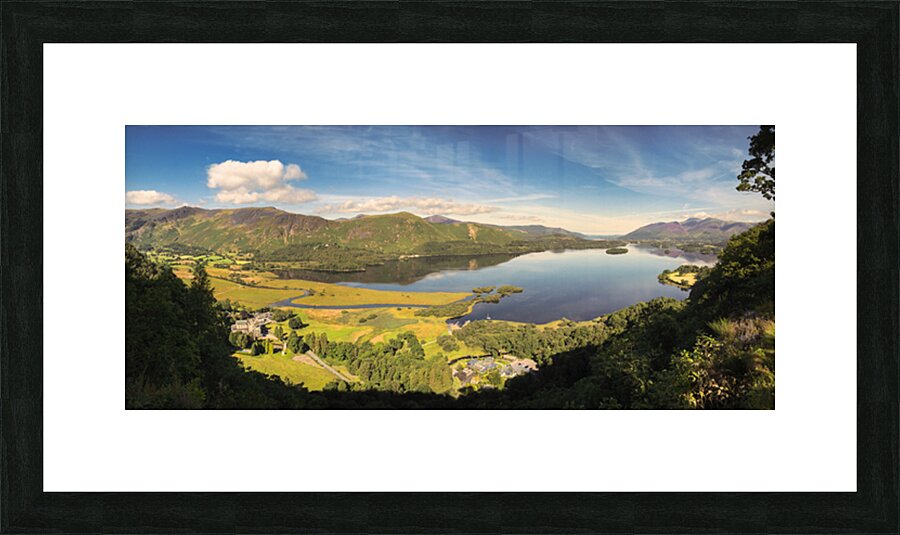Derwentwater Panorama Picture Frame print