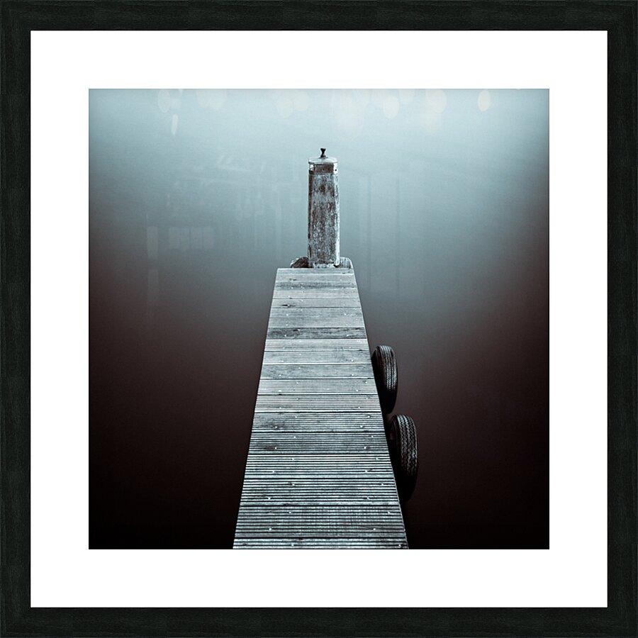 Two Tyres and a Jetty Picture Frame print