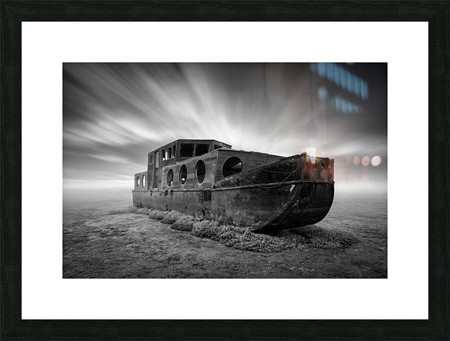 Blakeney Boat Wreck Picture Frame print